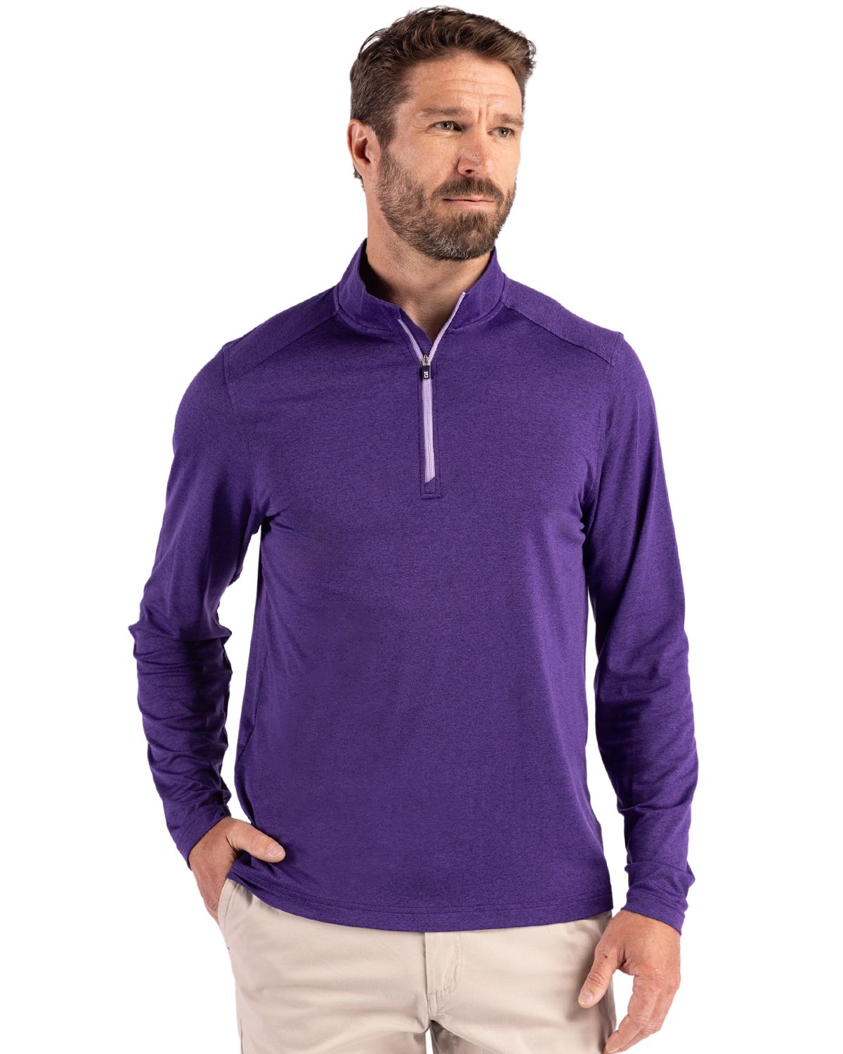 Cutter & Buck® Coastline Epic Comfort Recycled Mens Quarter Zip