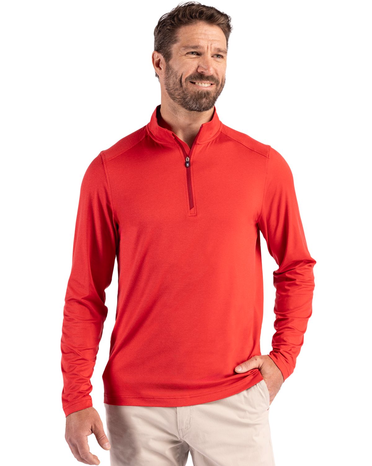 Cutter & Buck® Coastline Epic Comfort Recycled Mens Quarter Zip