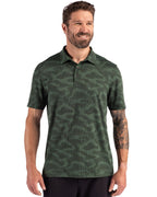 Cutter & Buck Coastline Epic Comfort Camo Print Recycled Mens Polo