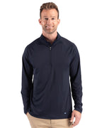 Cutter & Buck Prospect Epic Confidence Recycled Textured Stretch Mens Quarter Zip