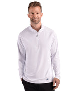 Cutter & Buck Prospect Epic Confidence Recycled Textured Stretch Mens Quarter Zip