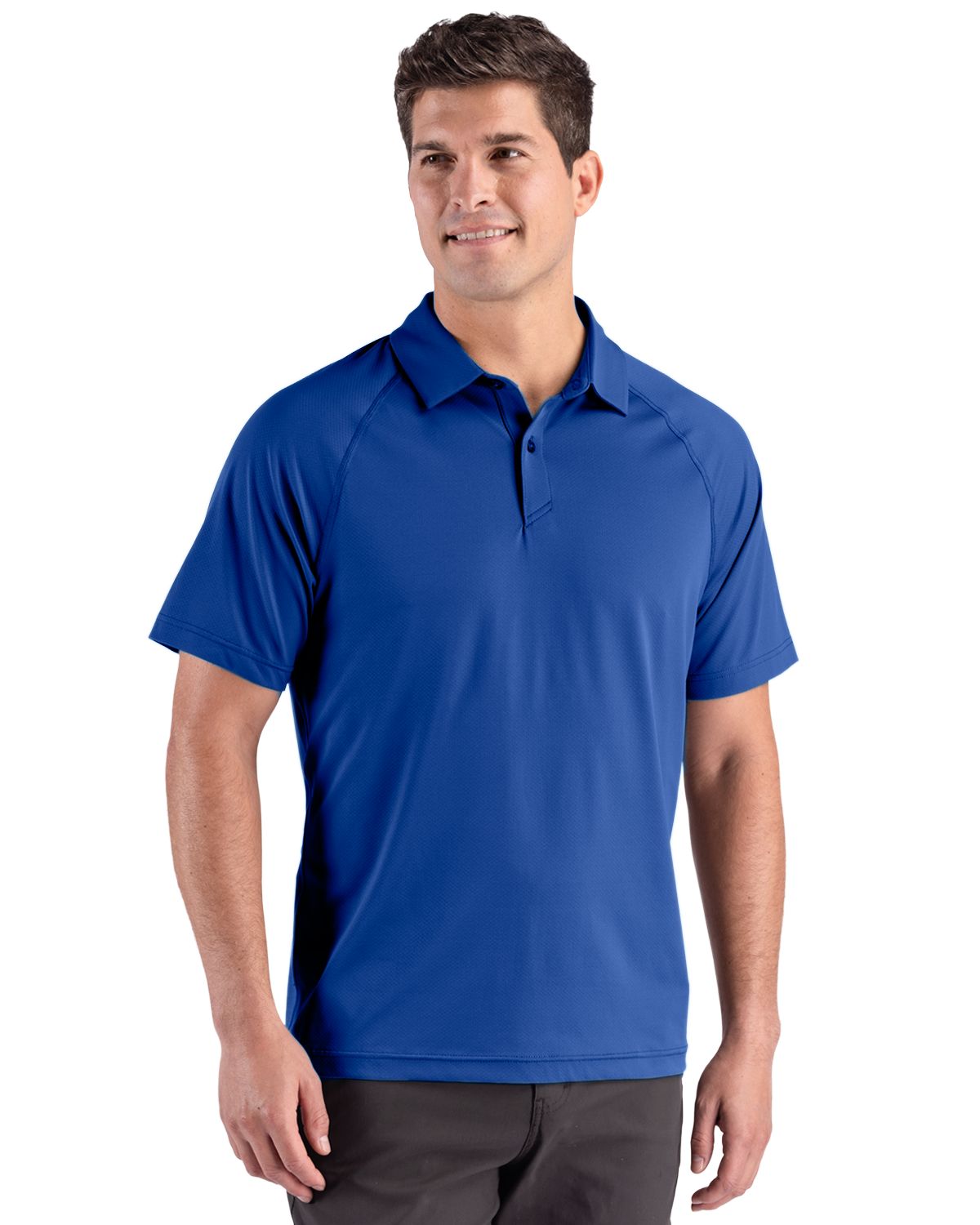 Cutter & Buck Prospect Epic Confidence Recycled Textured Stretch Mens Sport Polo