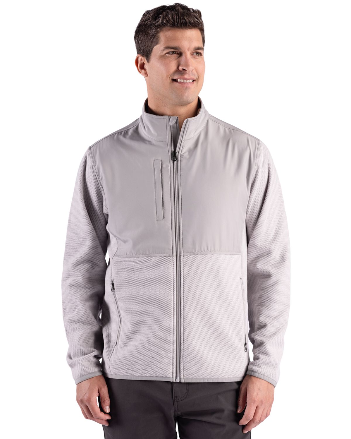 Cutter & Buck Hunts Point Epic Comfort Recycled Fleece Mens Hybrid Jacket