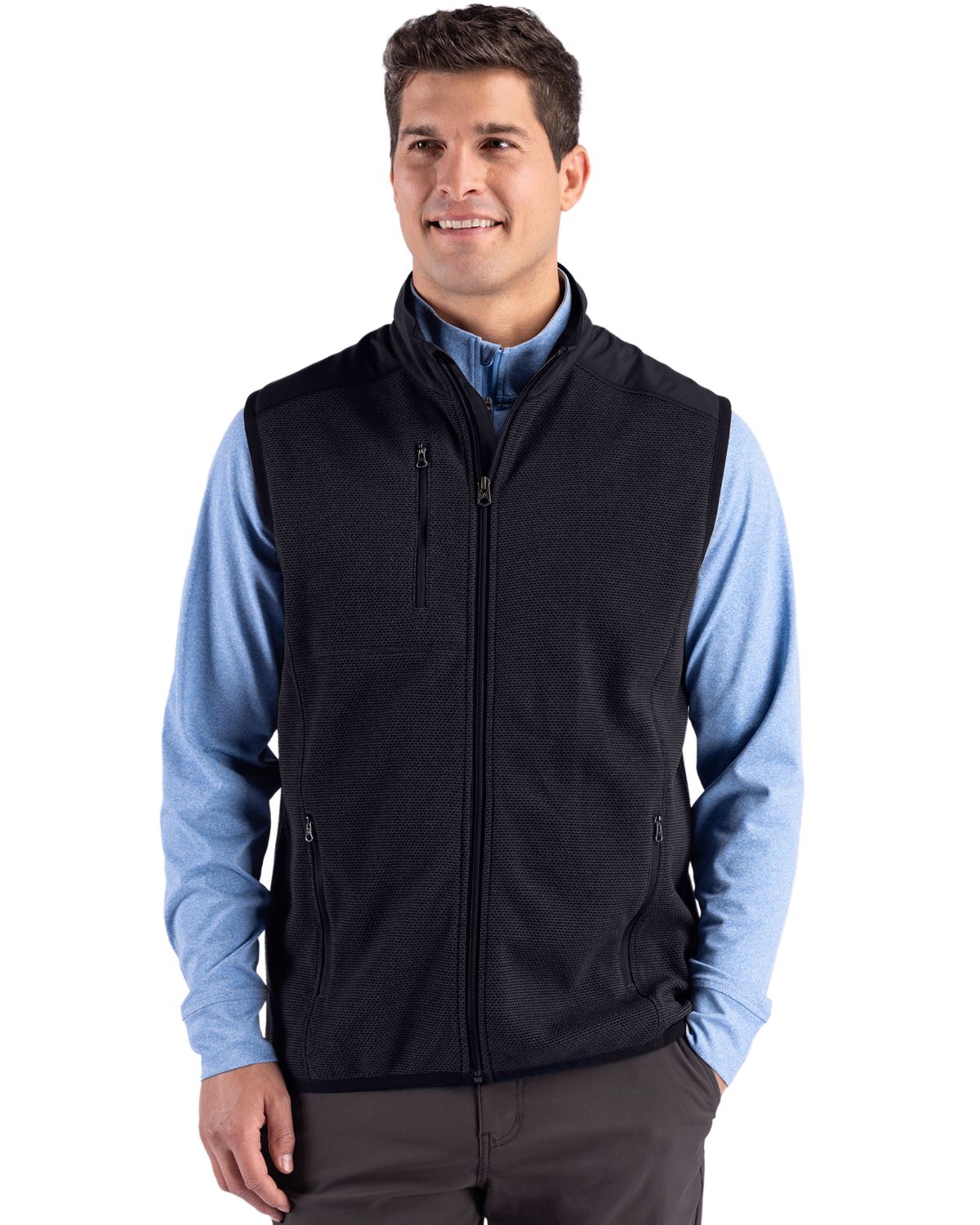 Cutter & Buck Hunts Point Epic Comfort Recycled Mens Fleece Vest