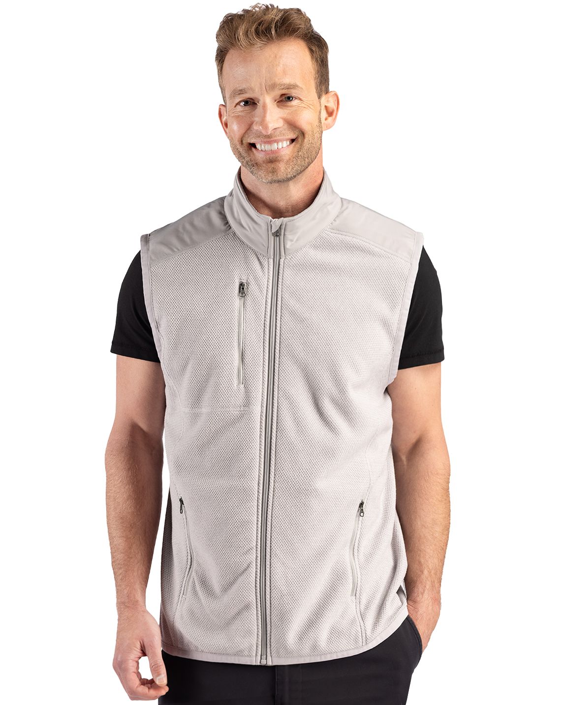 Cutter & Buck Hunts Point Epic Comfort Recycled Mens Fleece Vest