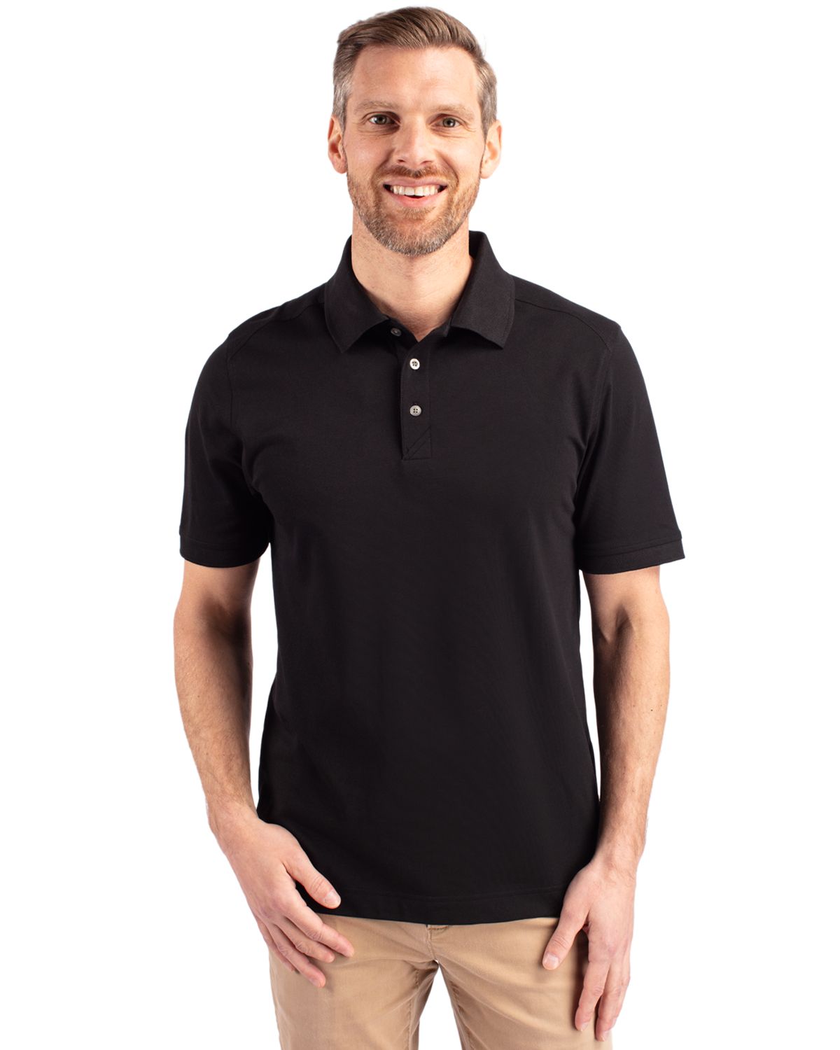 Cutter & Buck® Advantage Eco Tri-Blend Pique Mens Polo
