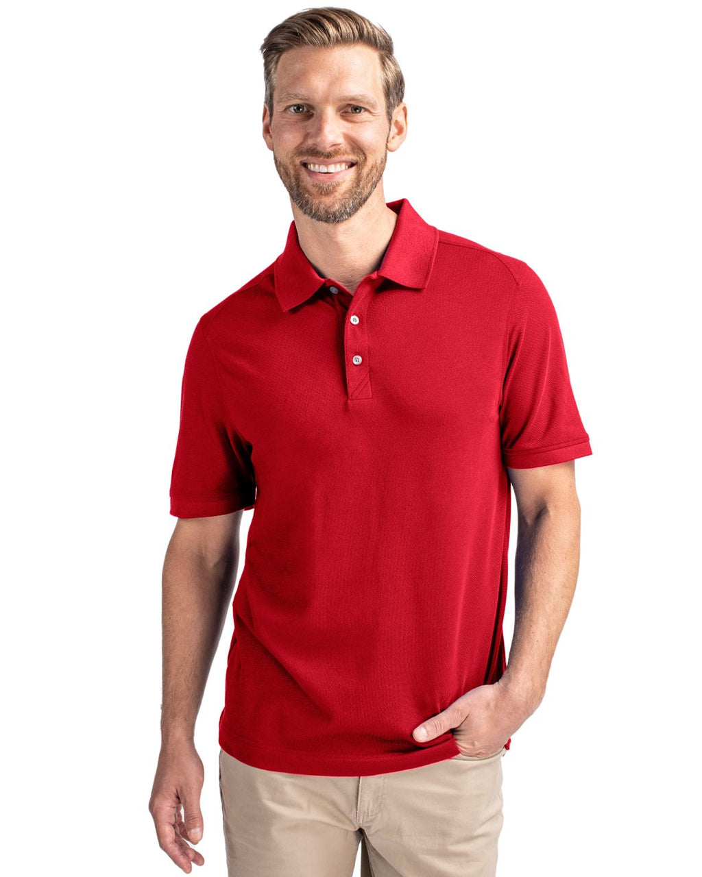 Cutter & Buck® Advantage Eco Tri-Blend Pique Mens Polo