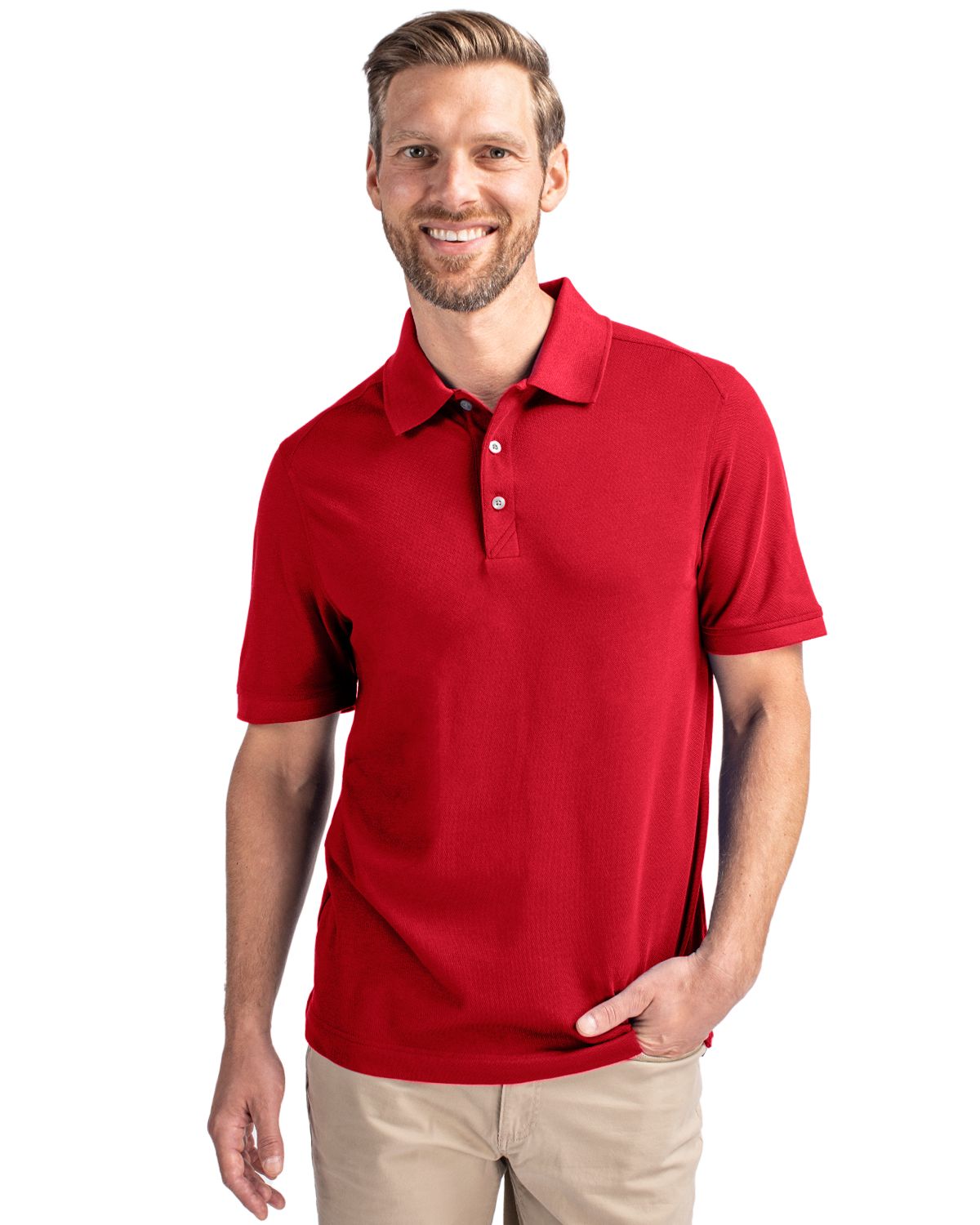 Cutter & Buck® Advantage Eco Tri-Blend Pique Mens Polo