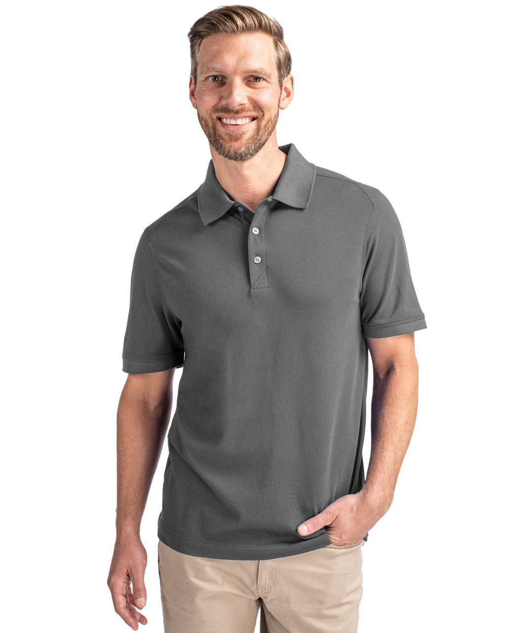 Cutter & Buck® Advantage Eco Tri-Blend Pique Mens Polo