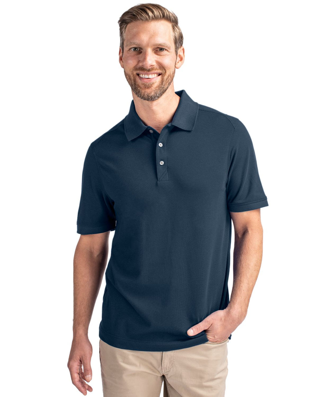 Cutter & Buck® Advantage Eco Tri-Blend Pique Mens Polo