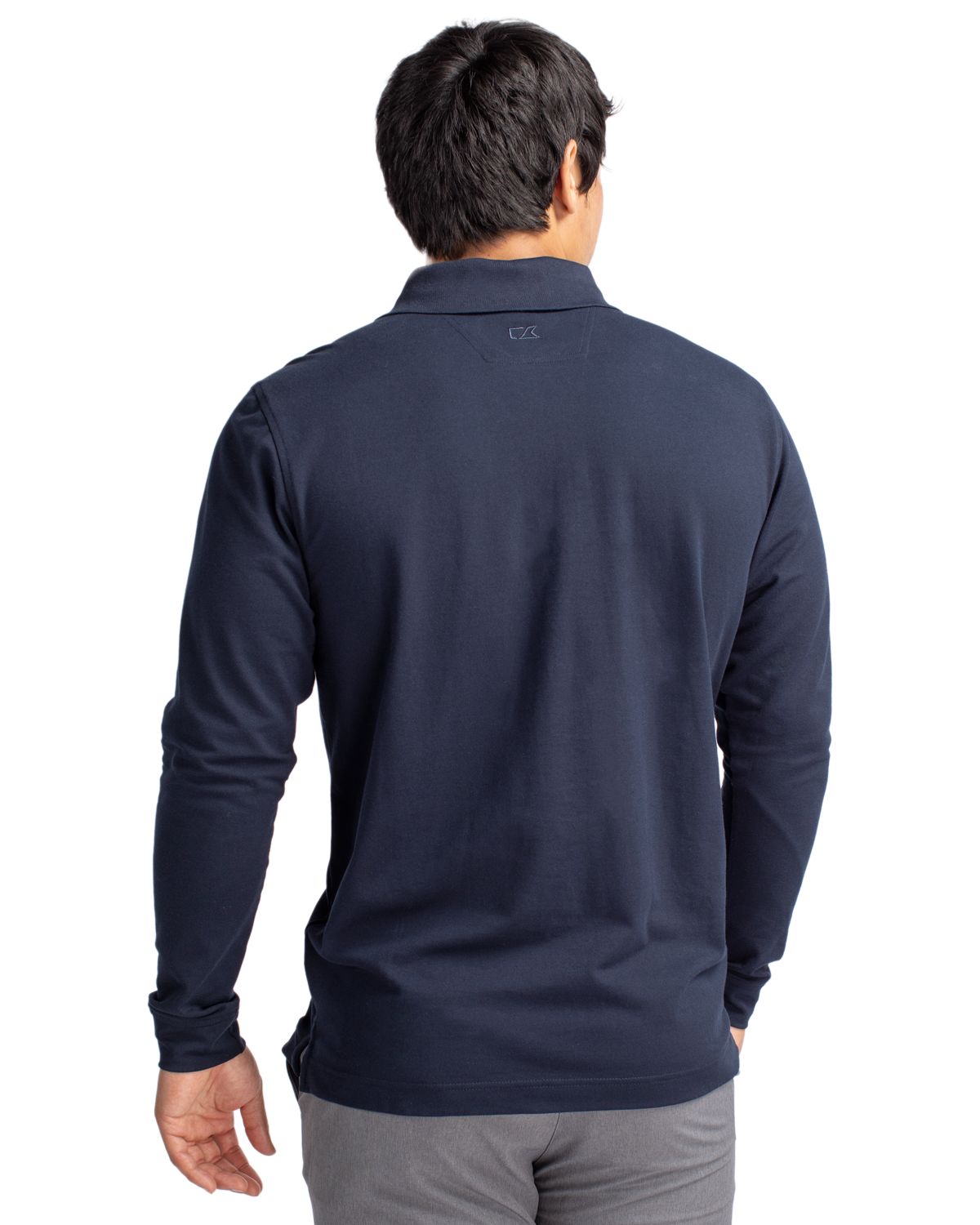 Cutter & Buck® Advantage Eco Tri-Blend Pique Mens Big and Tall Long Sleeve Polo