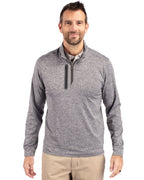 Cutter & Buck® Stealth Heathered Quarter Zip Mens Pull Over
