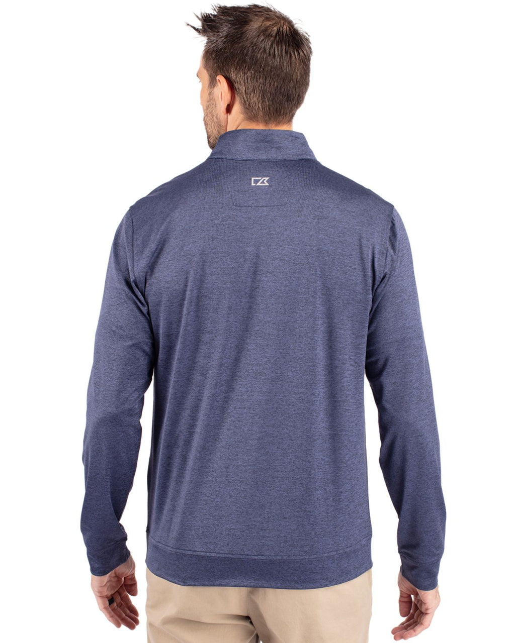 Cutter & Buck® Stealth Heathered Quarter Zip Mens Pull Over