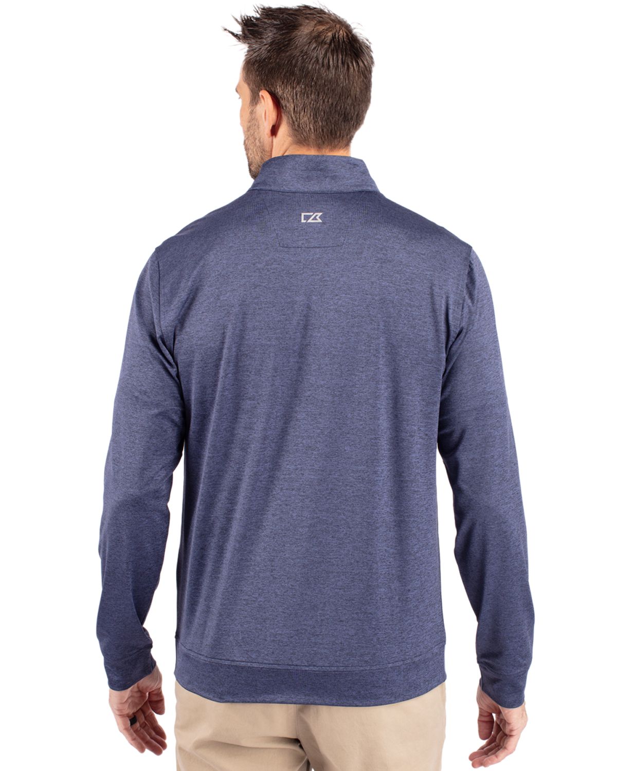 Cutter & Buck® Stealth Heathered Quarter Zip Mens Pull Over