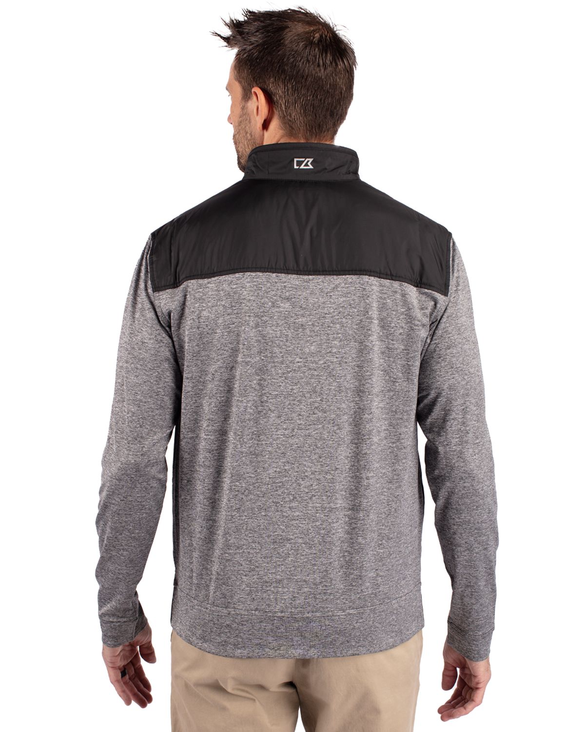 Cutter & Buck® Stealth Hybrid Quilted Mens Big and Tall Full Zip Windbreaker Jacket