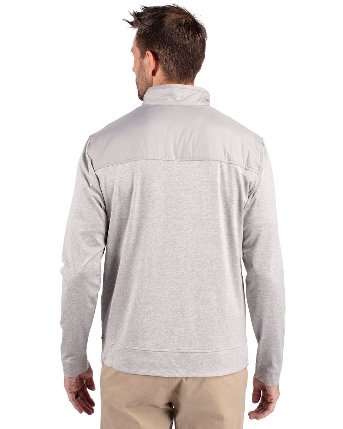Cutter & Buck® Stealth Hybrid Quilted Mens Full Zip Windbreaker Jacket