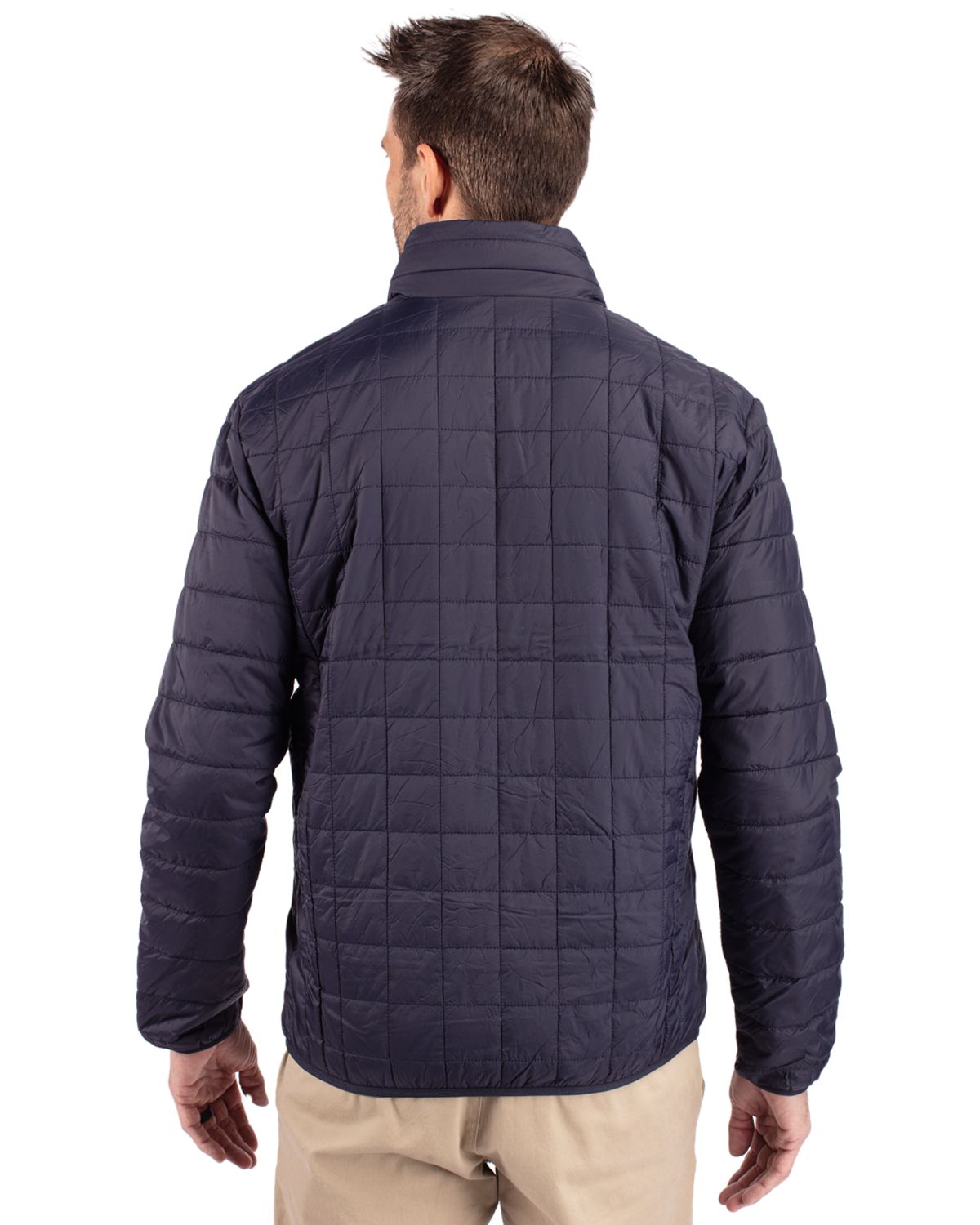 Cutter & Buck® Rainier PrimaLoft® Mens Eco Insulated Full Zip Puffer Jacket
