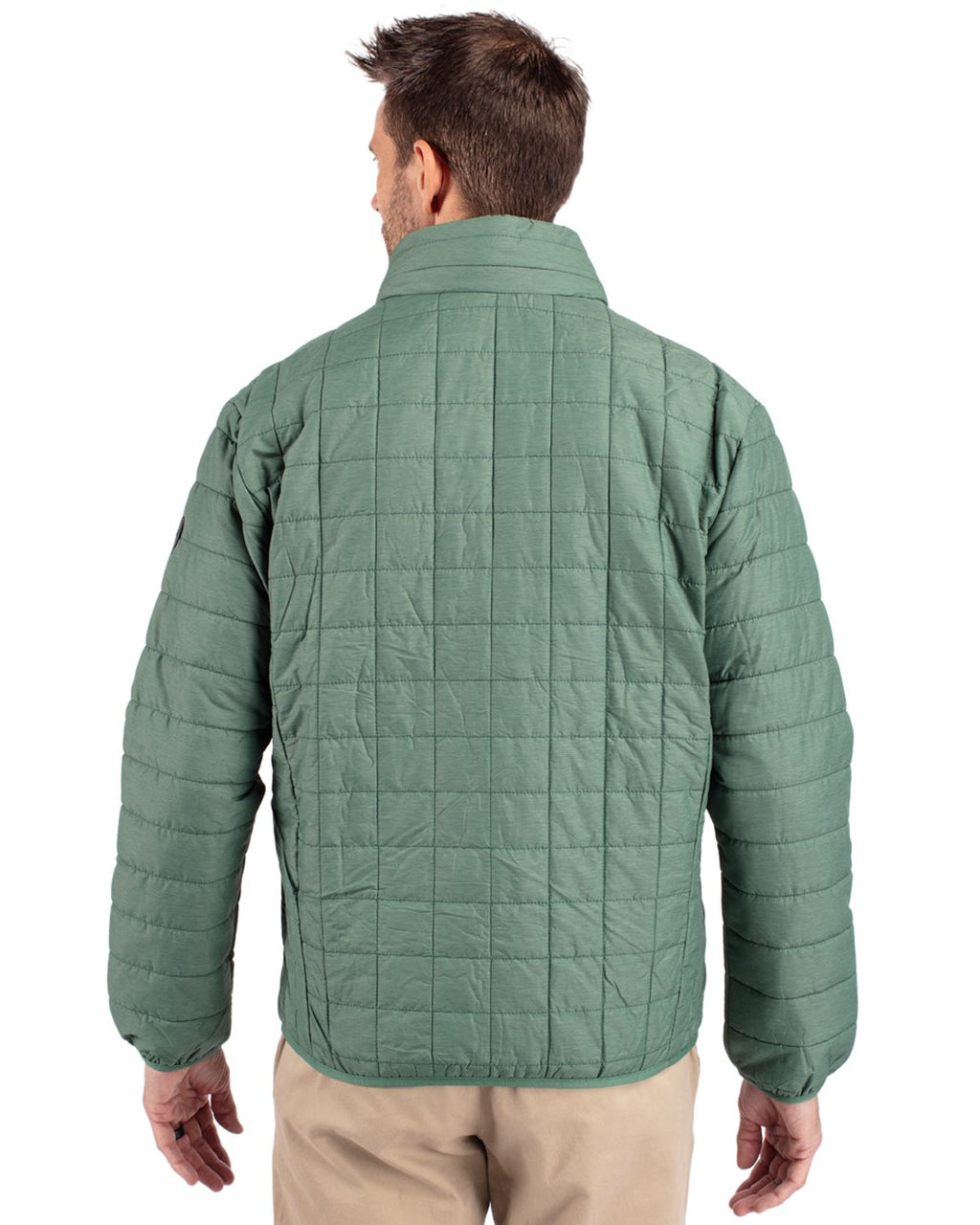 Cutter & Buck® Rainier PrimaLoft® Mens Eco Insulated Full Zip Puffer Jacket