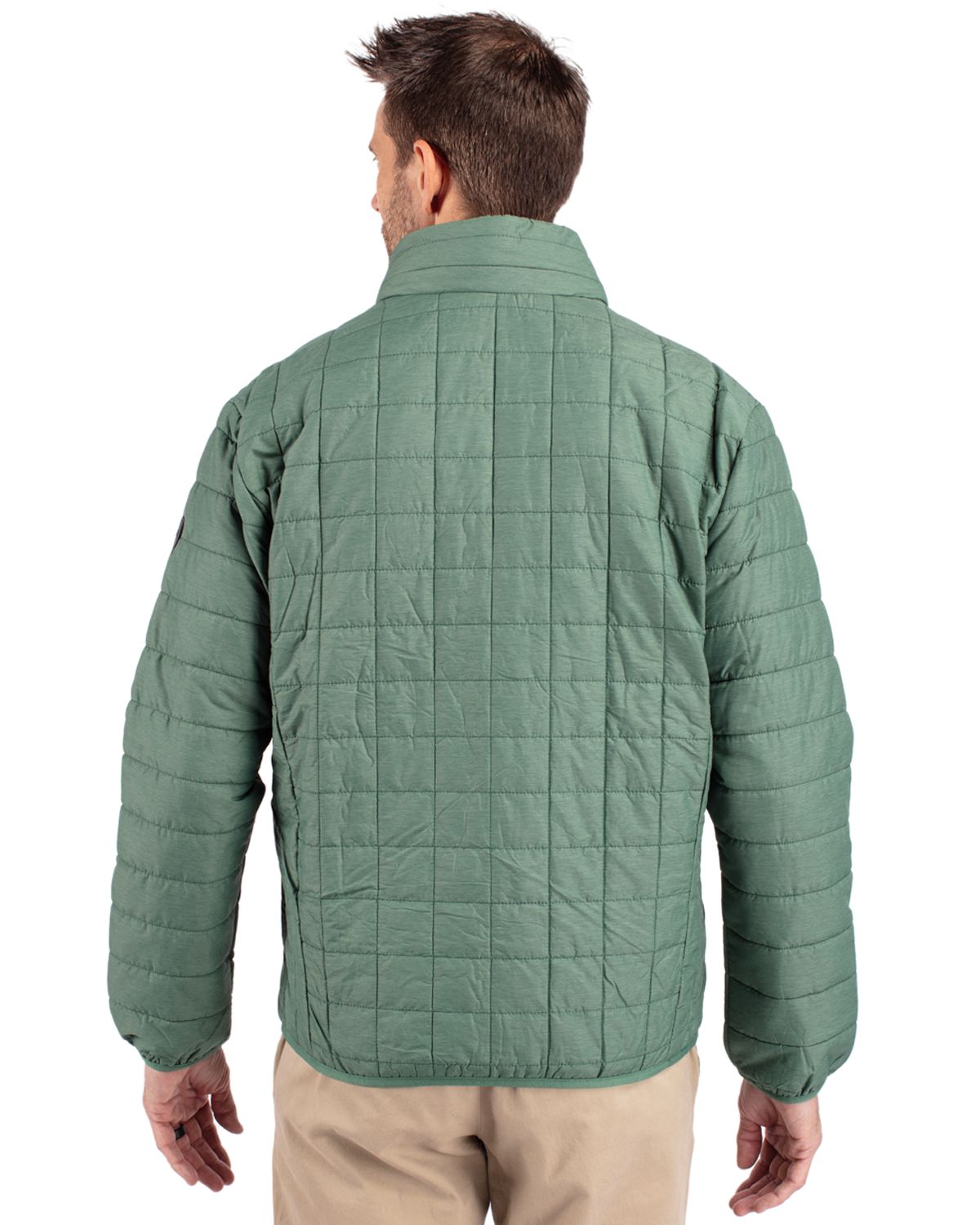 Cutter & Buck® Rainier PrimaLoft® Mens Eco Insulated Full Zip Puffer Jacket