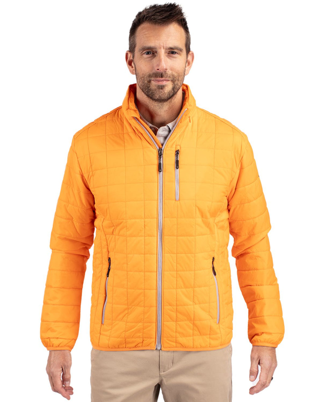 Cutter & Buck® Rainier PrimaLoft® Mens Eco Insulated Full Zip Puffer Jacket