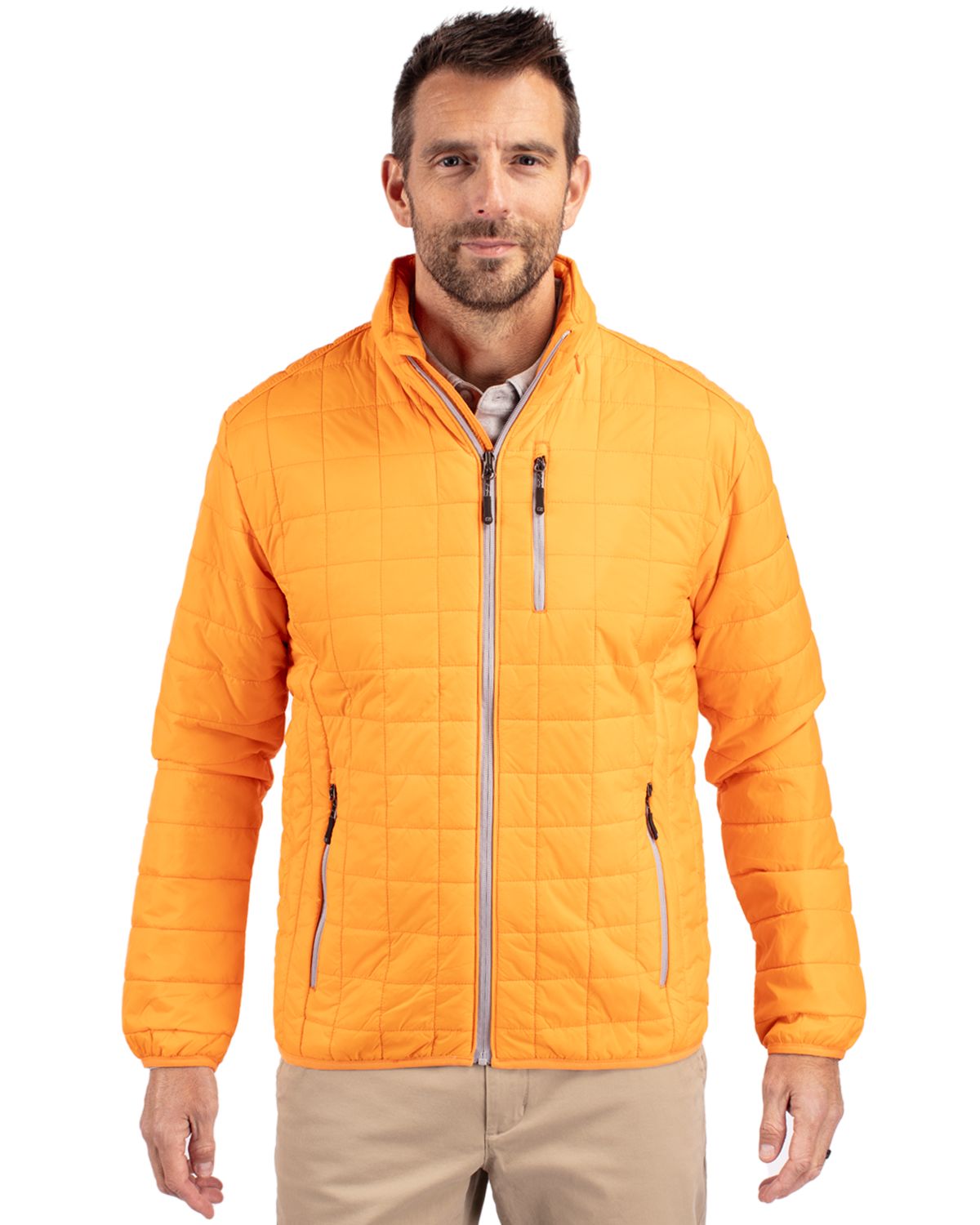 Cutter & Buck® Rainier PrimaLoft® Mens Eco Insulated Full Zip Puffer Jacket