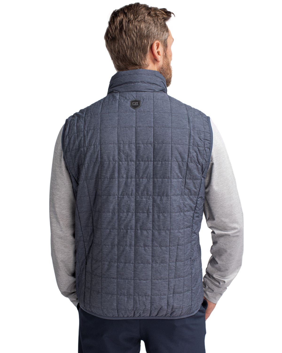 Cutter & Buck® Rainier PrimaLoft® Mens Eco Insulated Full Zip Puffer Vest
