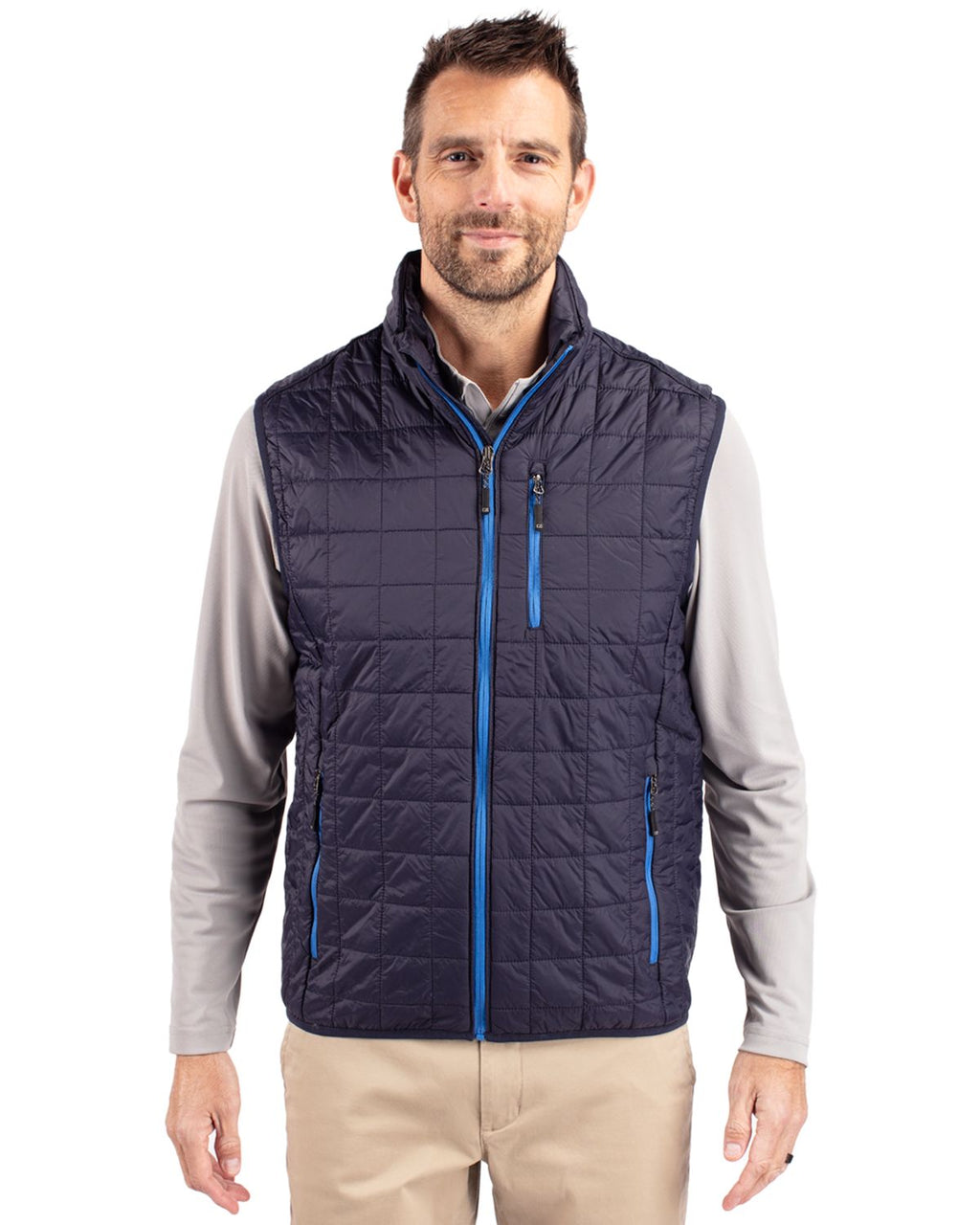 Cutter & Buck® Rainier PrimaLoft® Mens Eco Insulated Full Zip Puffer Vest