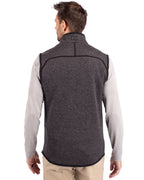Cutter & Buck® Mainsail Sweater-Knit Mens Big and Tall Full Zip Vest