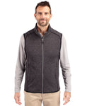 Cutter & Buck® Mainsail Sweater-Knit Mens Big and Tall Full Zip Vest