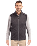 Cutter & Buck® Mainsail Sweater-Knit Mens Big and Tall Full Zip Vest