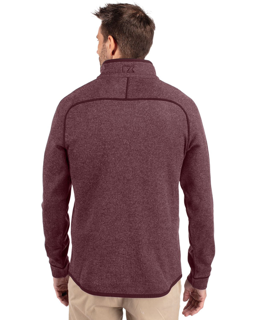 Cutter & Buck® Mainsail Sweater-Knit Mens Half Zip Pull Over Jacket