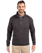 Cutter & Buck® Mainsail Sweater-Knit Mens Half Zip Pull Over Jacket