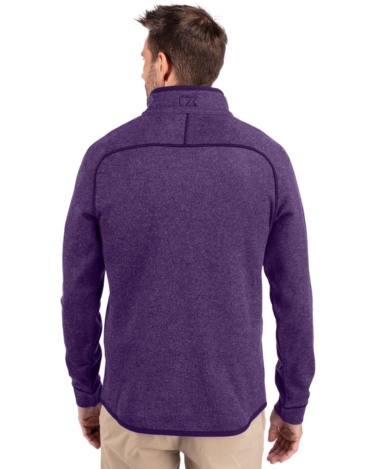 Cutter & Buck® Mainsail Sweater-Knit Mens Half Zip Pull Over Jacket