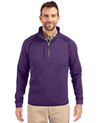 Cutter & Buck® Mainsail Sweater-Knit Mens Half Zip Pull Over Jacket