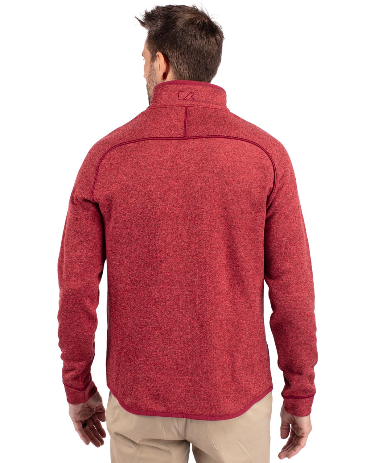 Cutter & Buck® Mainsail Sweater-Knit Mens Half Zip Pull Over Jacket