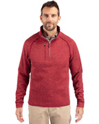 Cutter & Buck® Mainsail Sweater-Knit Mens Half Zip Pull Over Jacket