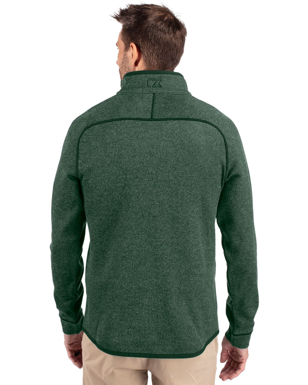 Cutter & Buck® Mainsail Sweater-Knit Mens Half Zip Pull Over Jacket