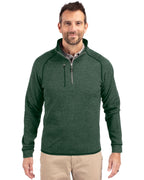 Cutter & Buck® Mainsail Sweater-Knit Mens Big and Tall Half Zip Pull Over Jacket
