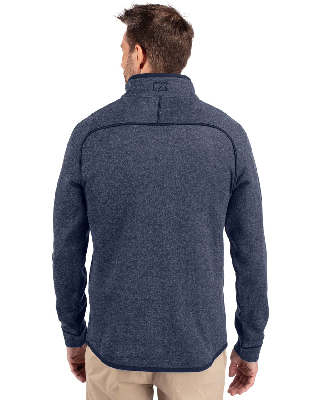 Cutter & Buck® Mainsail Sweater-Knit Mens Half Zip Pull Over Jacket
