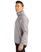 Cutter & Buck® Mainsail Sweater-Knit Mens Half Zip Pull Over Jacket