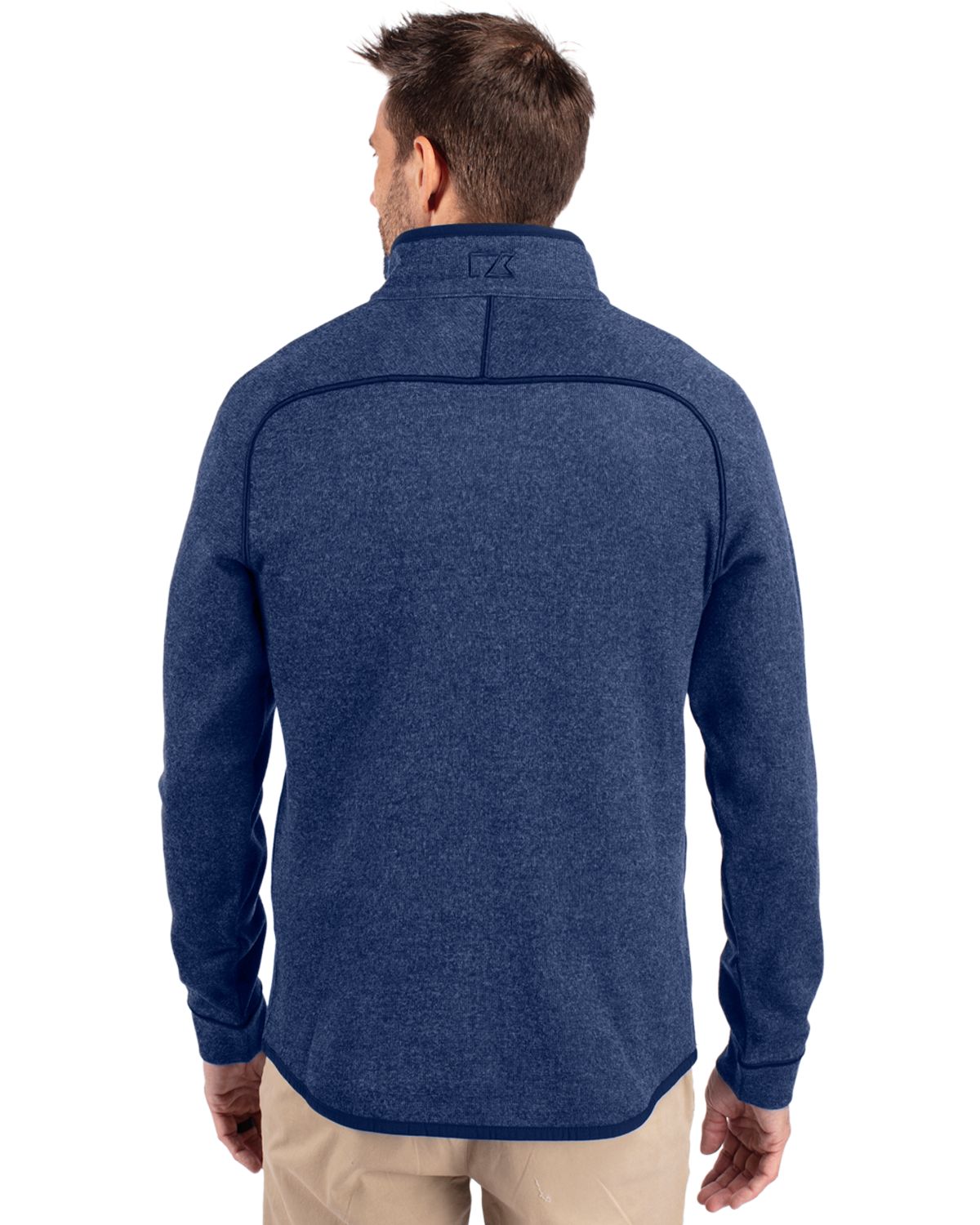 Cutter & Buck® Mainsail Sweater-Knit Mens Half Zip Pull Over Jacket