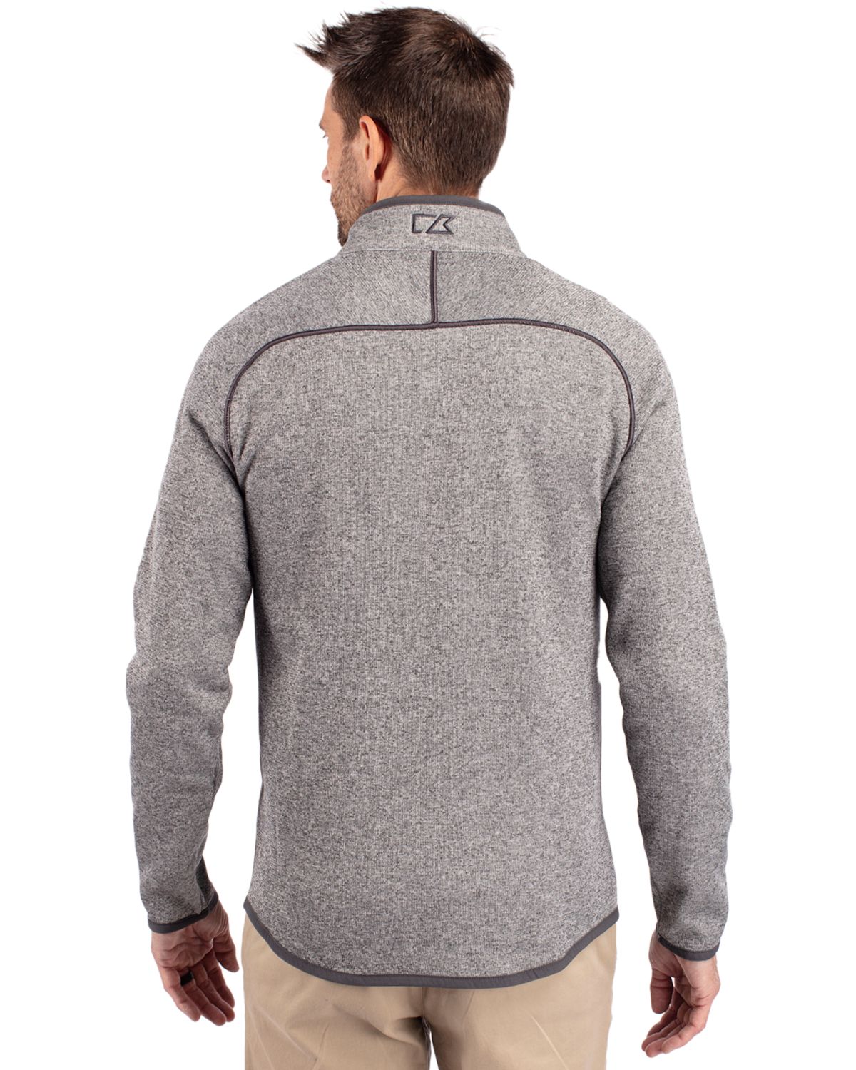 Cutter & Buck® Mainsail Sweater-Knit Mens Big and Tall Full Zip Jacket