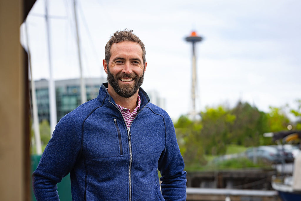 Cutter & Buck® Mainsail Sweater-Knit Mens Full Zip Jacket