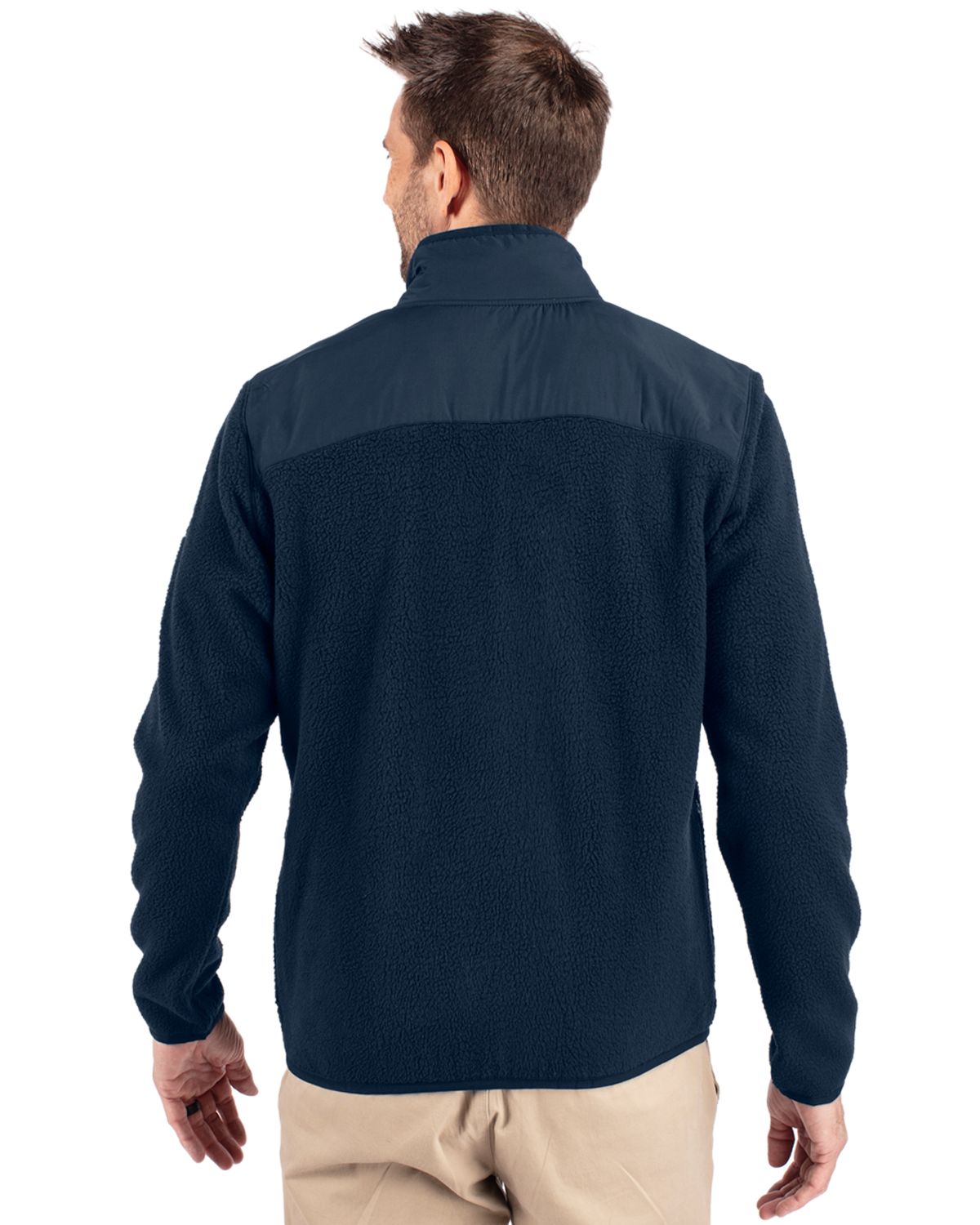 Cutter & Buck® Cascade Eco Sherpa Mens Big & Tall Fleece Jacket