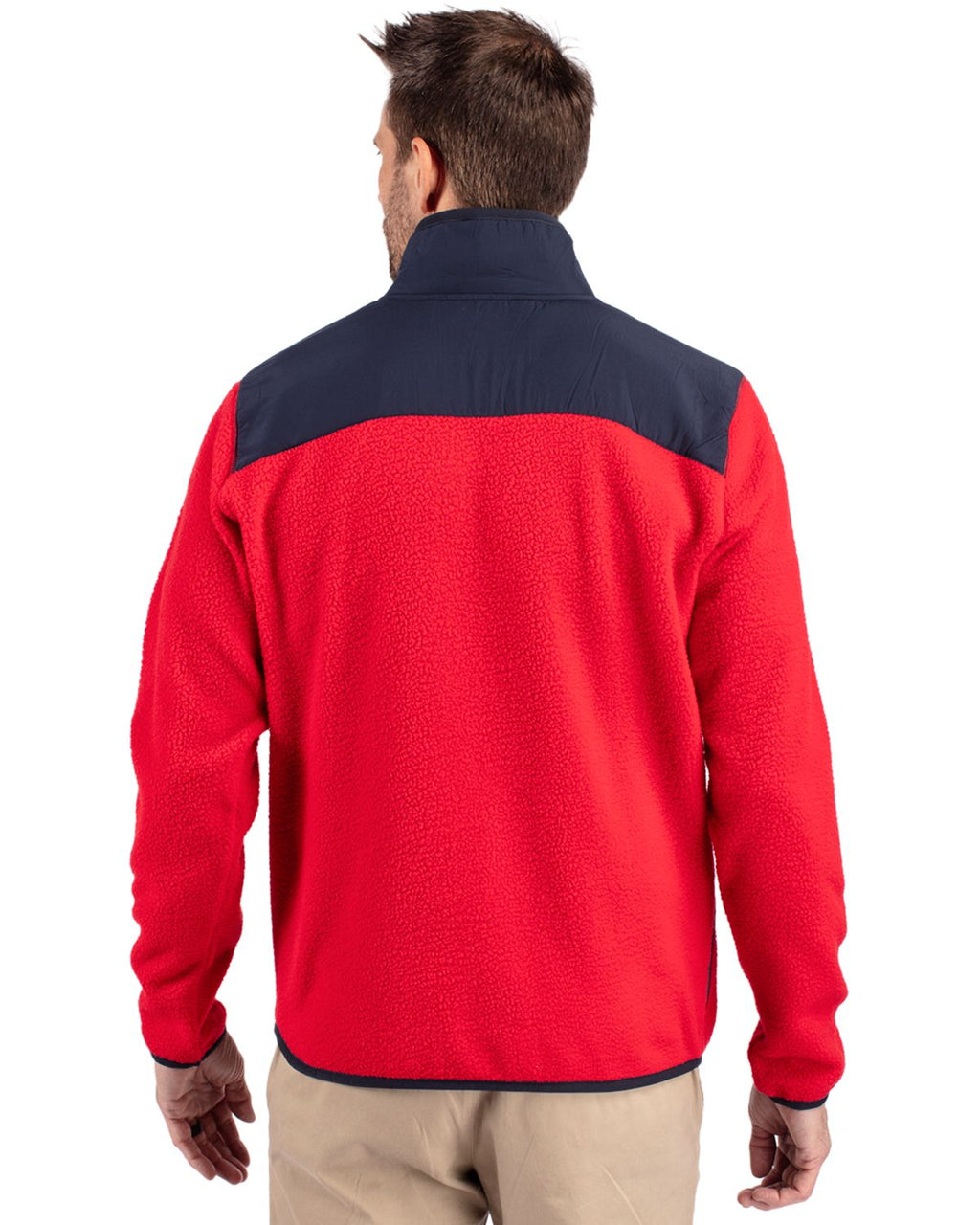 Cutter & Buck® Cascade Eco Sherpa Mens Big & Tall Fleece Jacket
