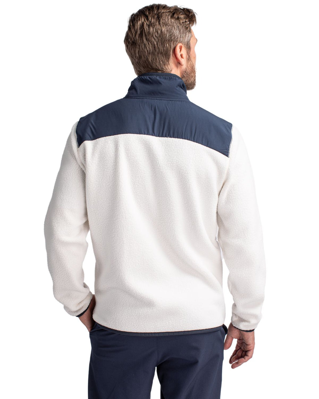 Cutter & Buck® Cascade Eco Sherpa Mens Big & Tall Fleece Jacket