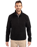 Cutter & Buck® Cascade Eco Sherpa Fleece Mens Big & Tall Quarter Zip Jacket
