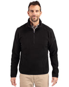 Cutter & Buck® Cascade Eco Sherpa Fleece Mens Big & Tall Quarter Zip Jacket