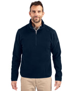 Cutter & Buck® Cascade Eco Sherpa Fleece Mens Big & Tall Quarter Zip Jacket