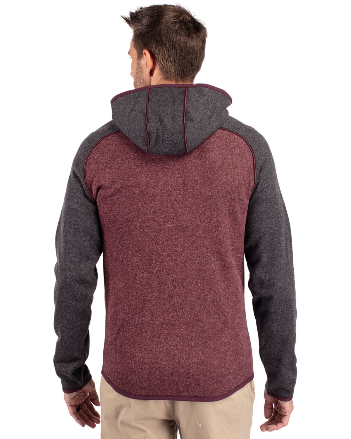 Cutter & Buck® Mainsail Full Zip Hooded Mens Jacket